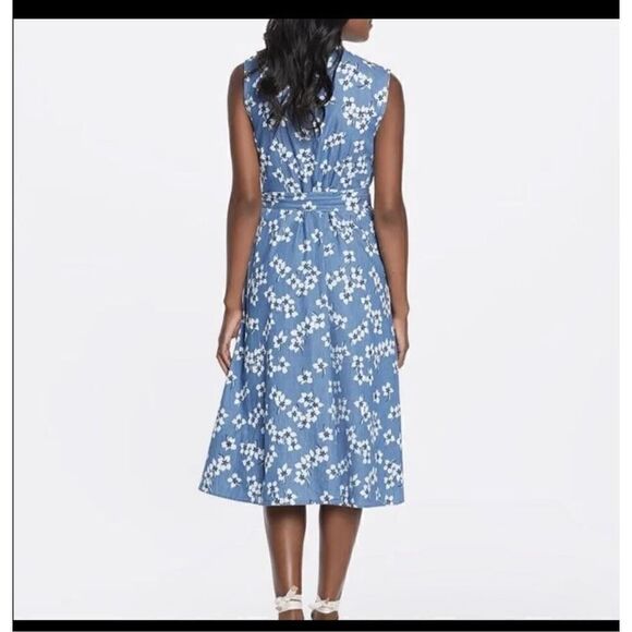Draper James NWT Floral Chambray Midi wrap dress 2 - Picture 11 of 11